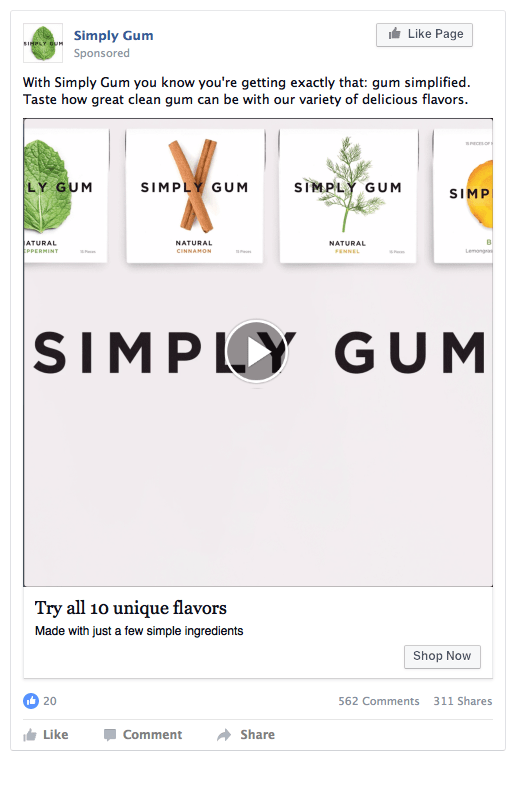 Create facebook, instagram, twitter, snapchat, and pinterest ad mockups for free . Simply Gum Ryan P Farmer