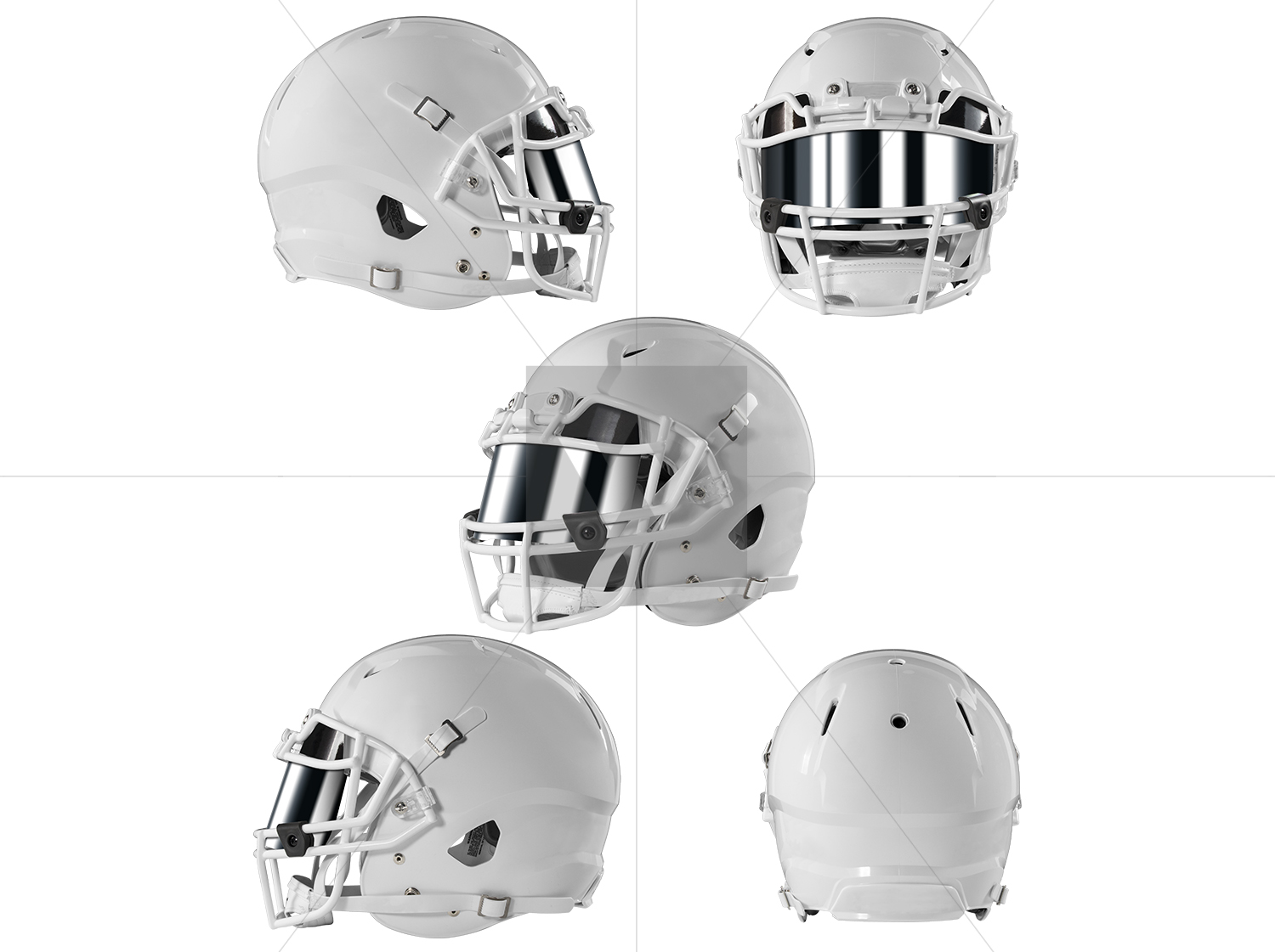 All mockup files are organized and there are three smart objects placed to change the color of the steel face mask, helmet shell design area and the inside part . Football Helmets Webpixum Sports Mockups