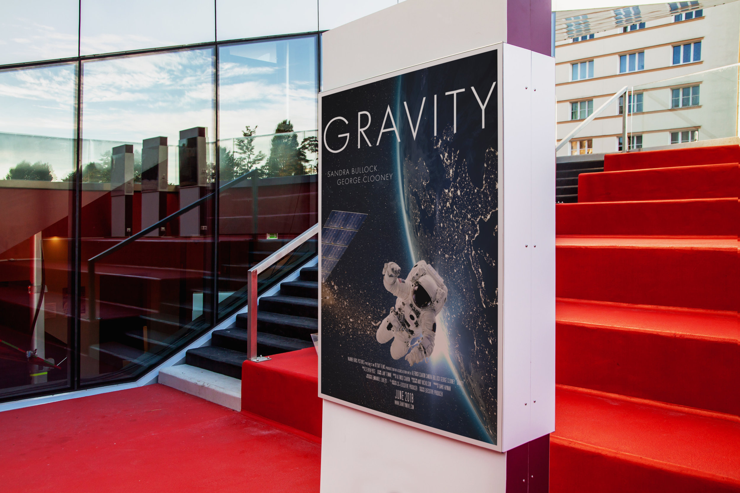 Therefore whatever you want to put on a cinema poster should be directly proportional to what the film is about. Gravity Movie Iva Larson Design