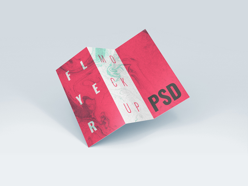 This dl flyer mockup is 1/3 of an a4 paper sheet. Free Brochure Mockup Psd Psdblast