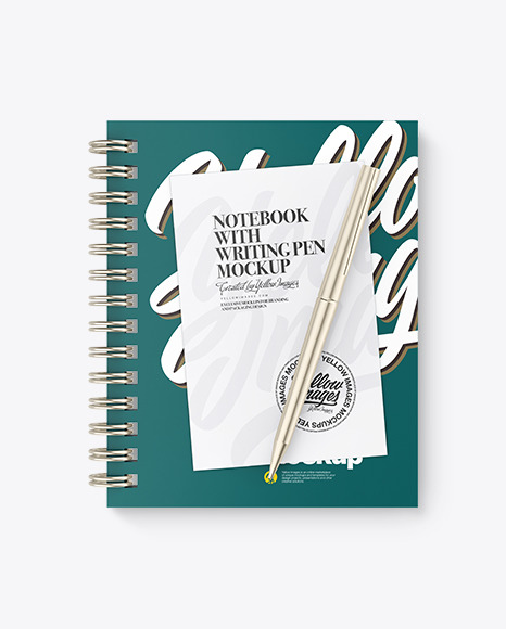 This is a set of psd notebook mockup with a booklet travel diaries style to showcase any graphics in style. Free All Mockup Notebook With Writing Pen Mockup