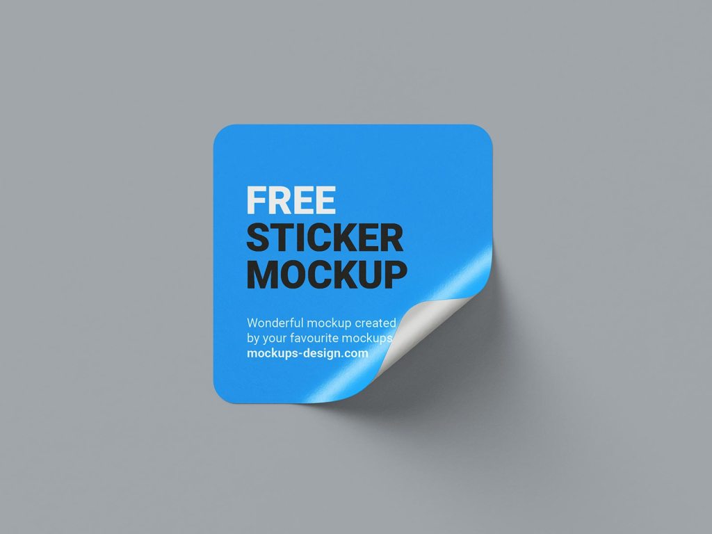 39+ Download Square Sticker Mockup&nbsp;Psd