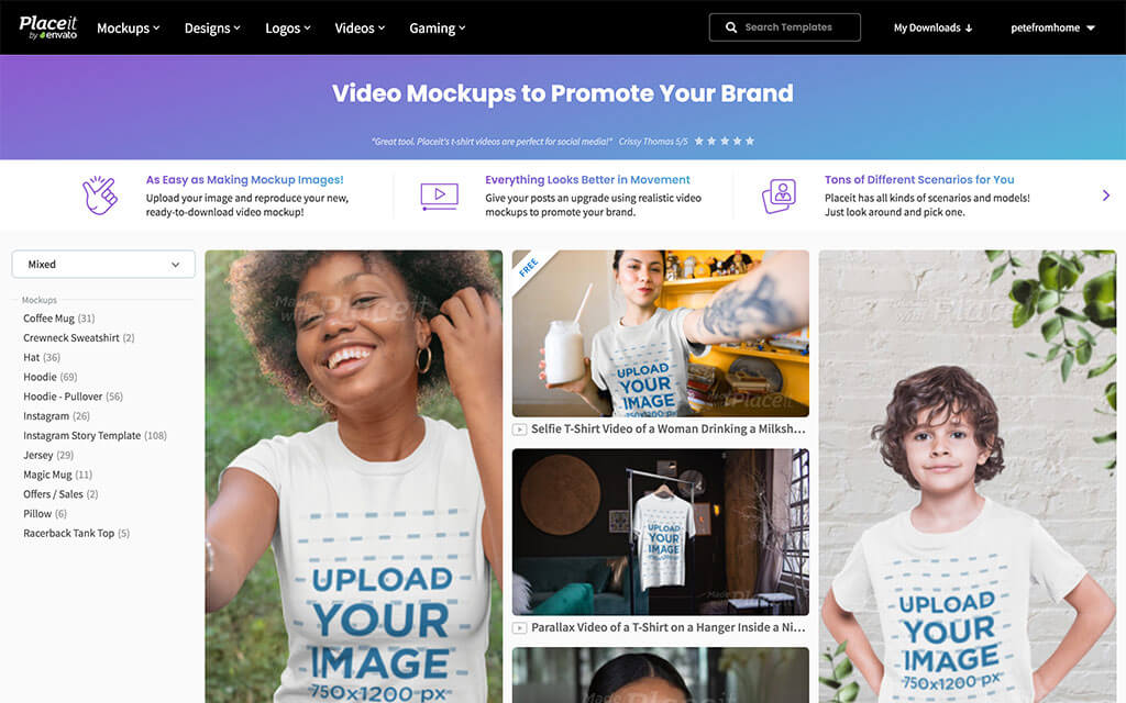 17+ Download Free T Shirt Video Mockup&nbsp;Psd