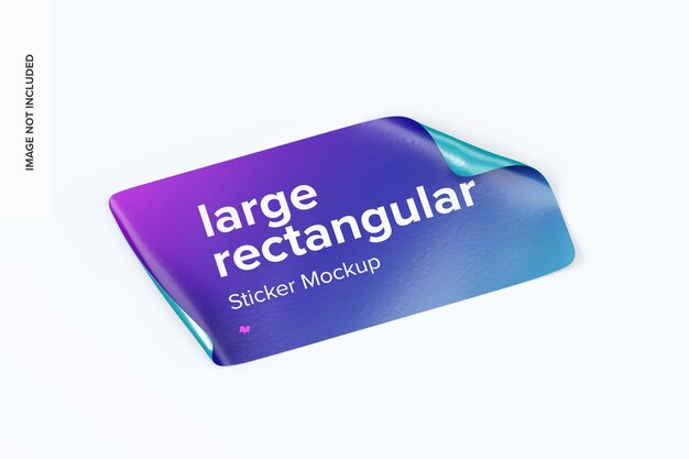 35+ Download Rectangle Sticker Psd Mockup&nbsp;Free