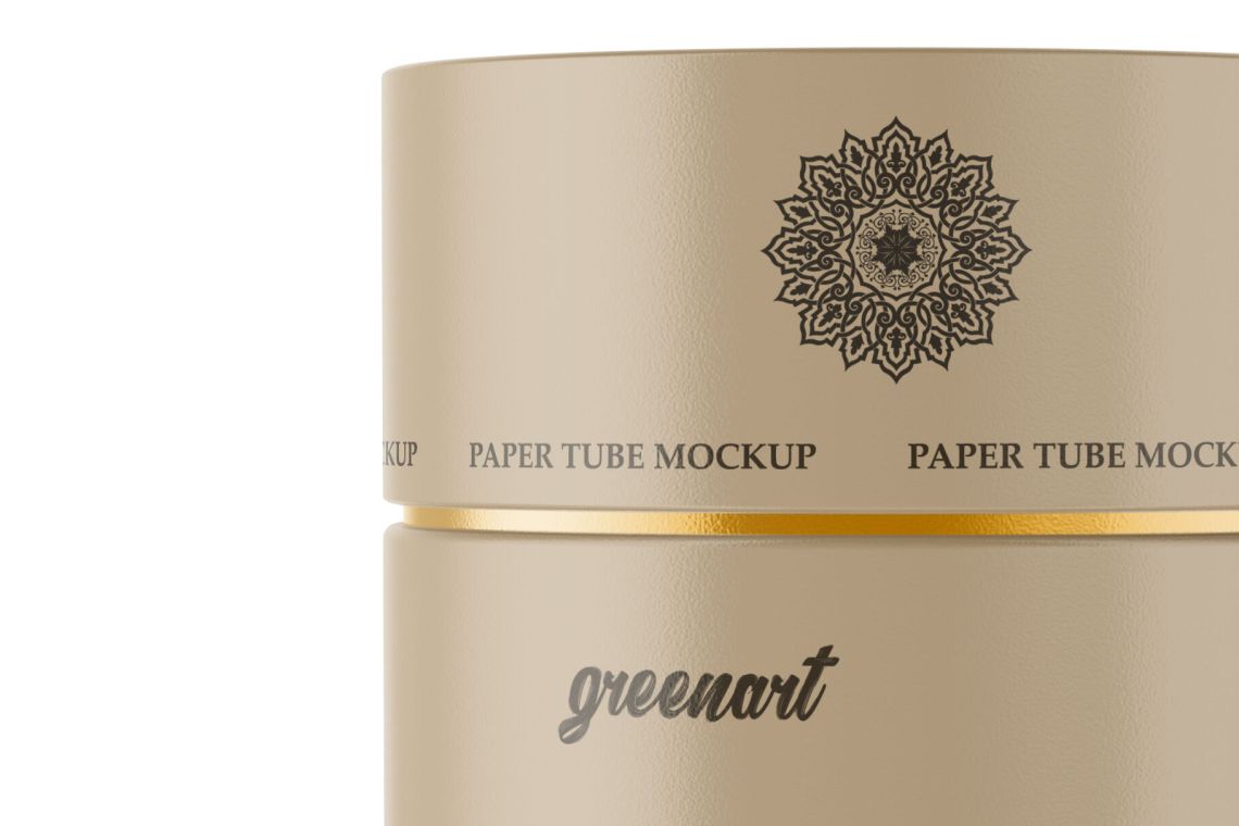 Free logo branding on paper tube mockup. Free Paper Tube Mockup Free Psd All Mockups Template Design Assets