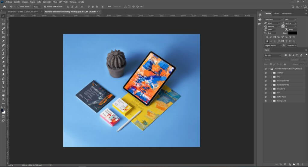 Você pode alterar a cor do corpo externo, a cor do corpo interno e colocar seu design no corpo e nas etiquetas externos. Como Usar Un Mockup En Archivo Photoshop
