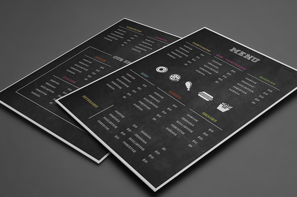 29+ Download Menu Mockup Template Free Psd
