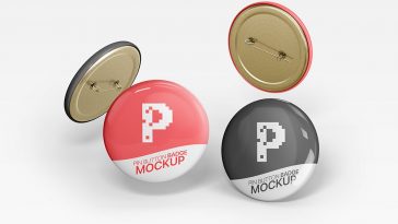 14+ Download Pin Mockup Psd Free